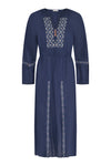 Zinia Linen Dress Blue