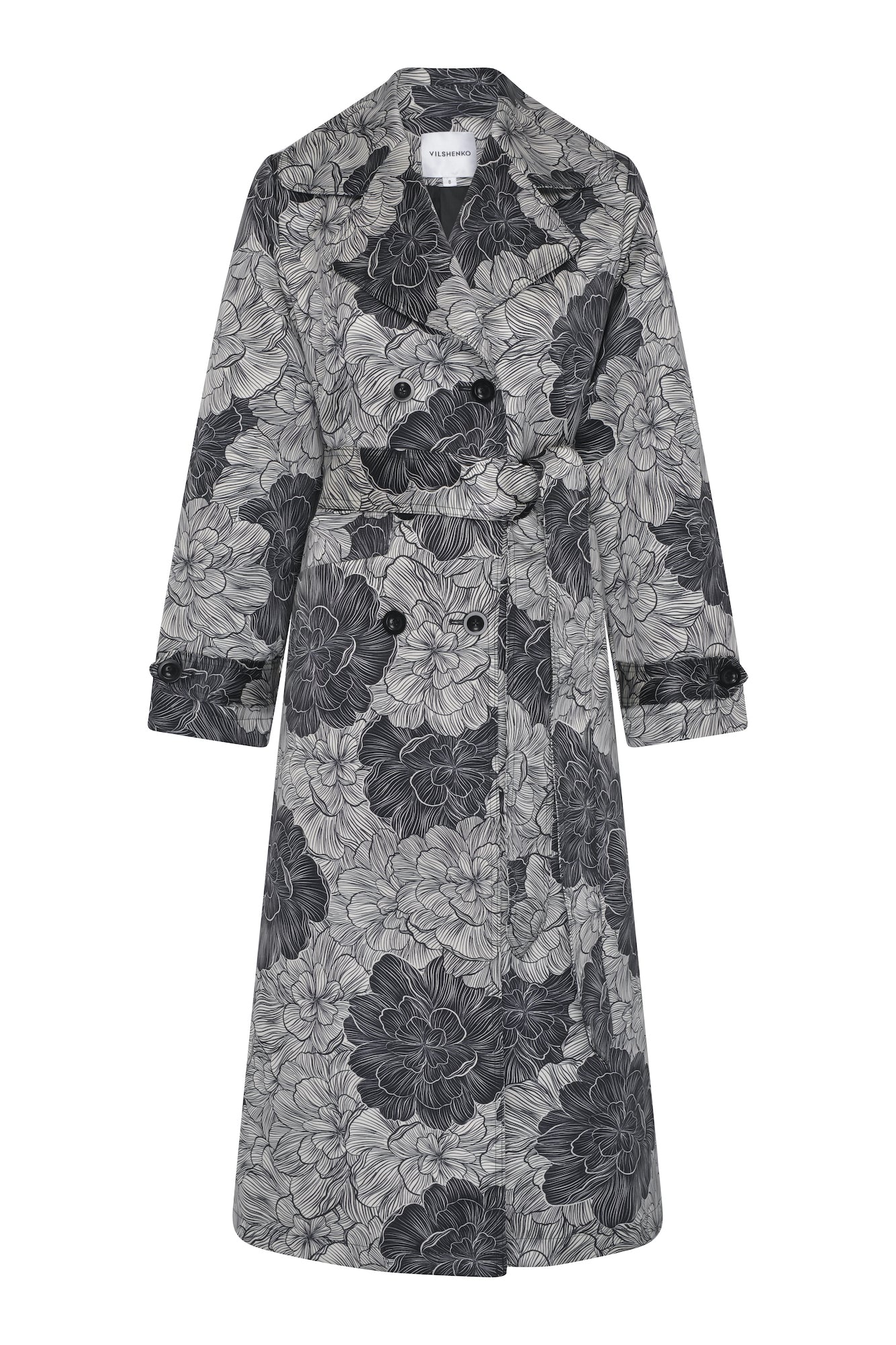 Harper Satin Trench Coat