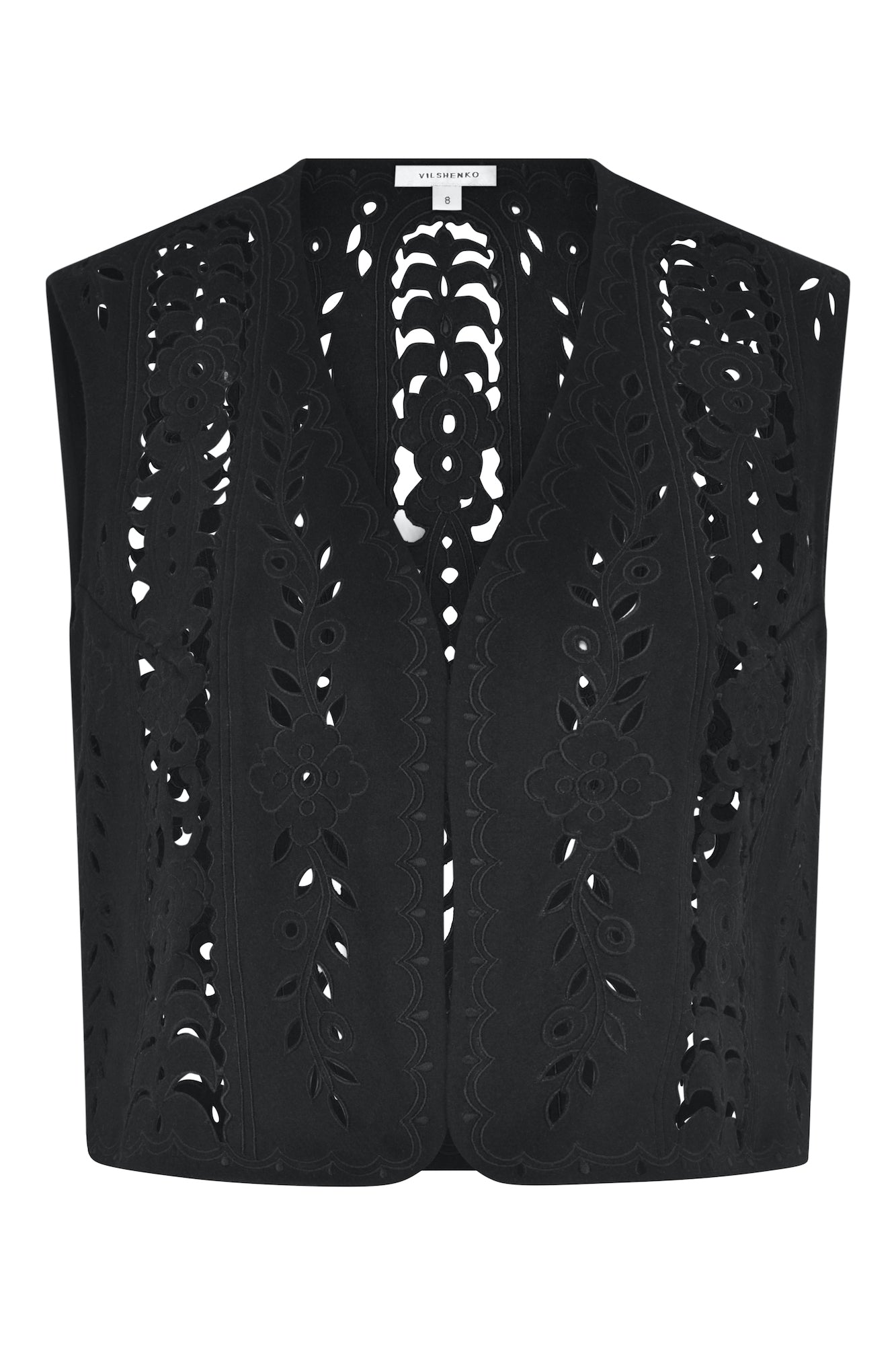 Lia Wool Waistcoat - Black