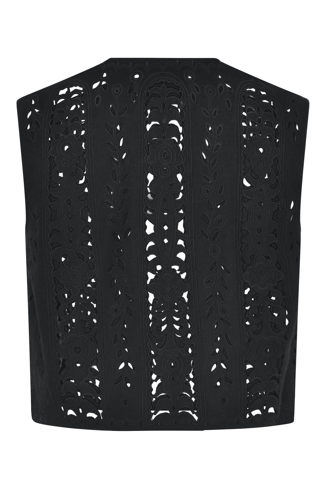 Lia Wool Waistcoat - Black