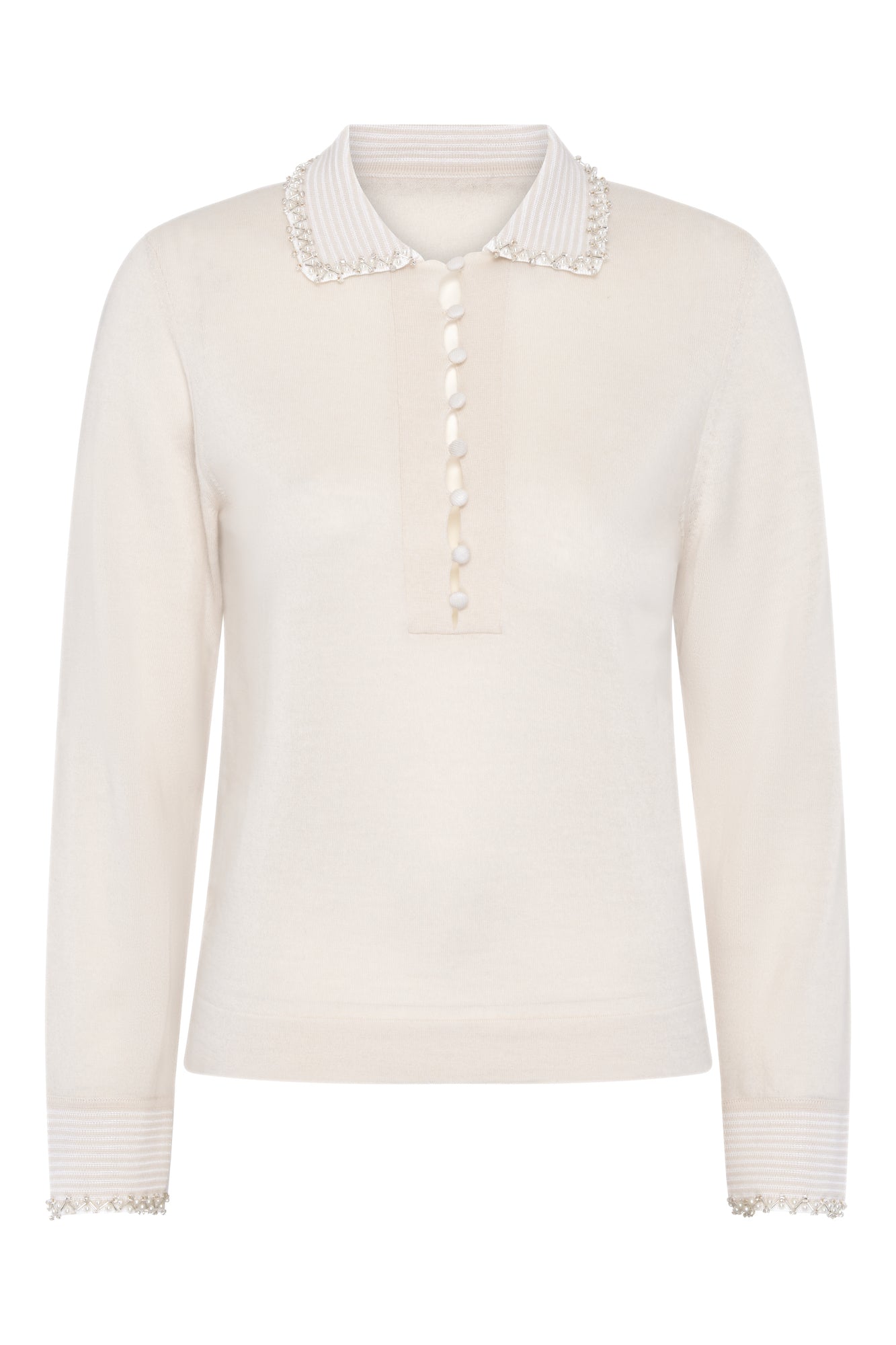 Grace Wool Cashmere Jumper - Ivory