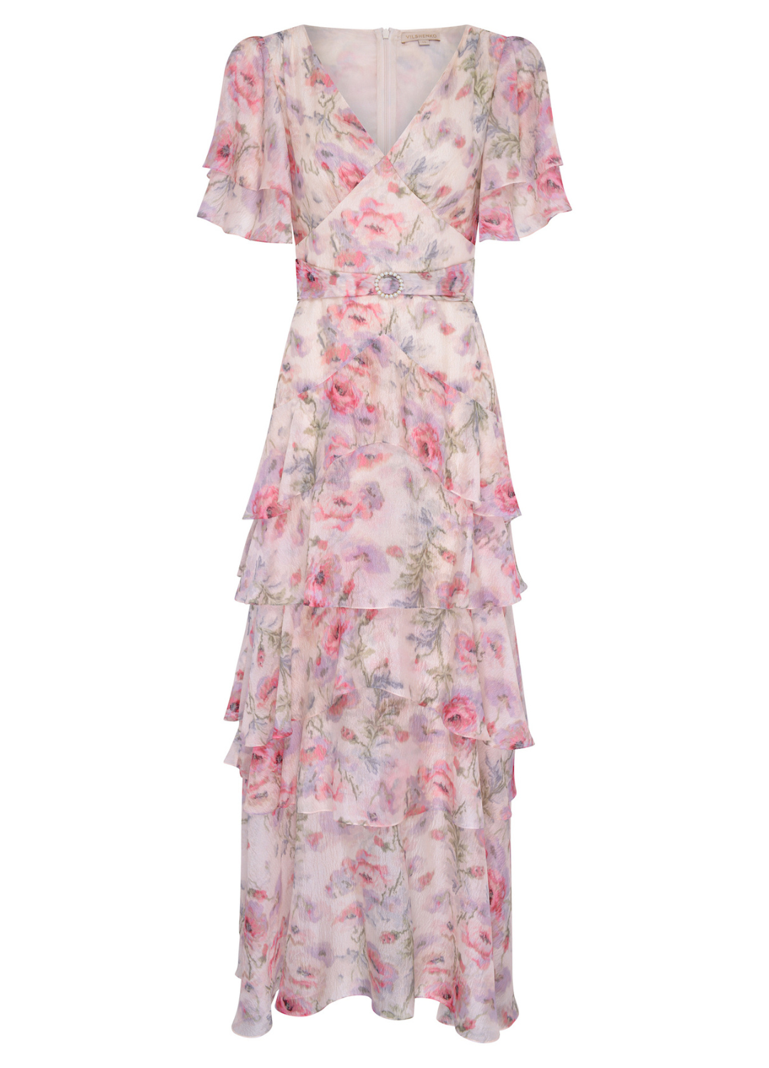 Myrene Silk Dress - Blush Pink