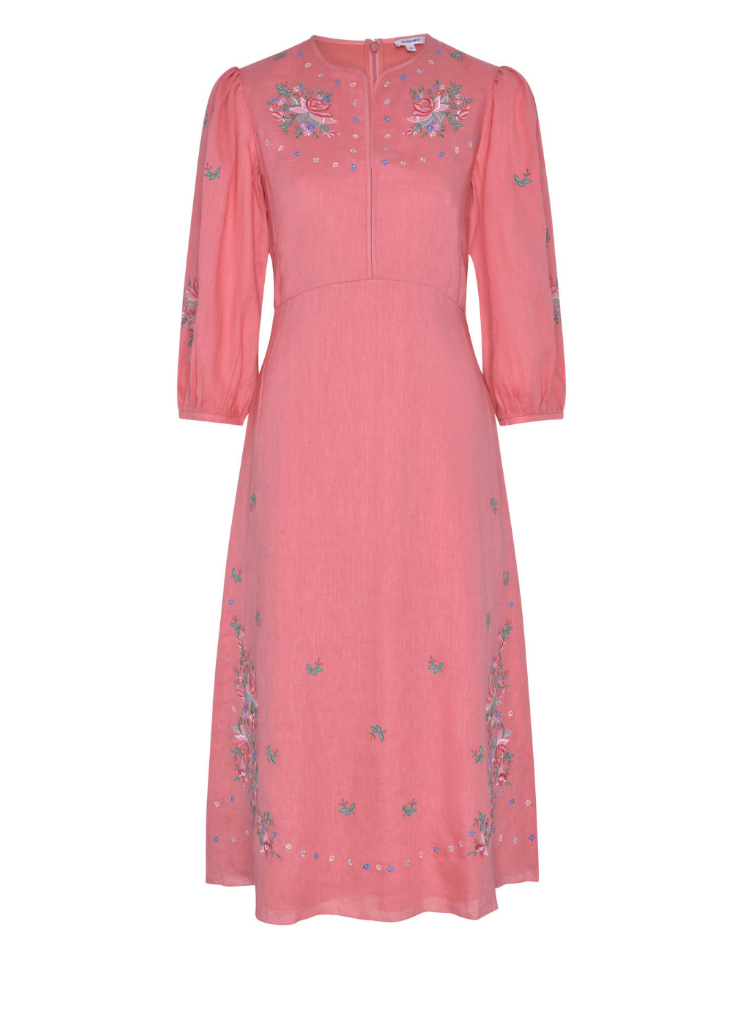 Vega Linen Dress - Pink