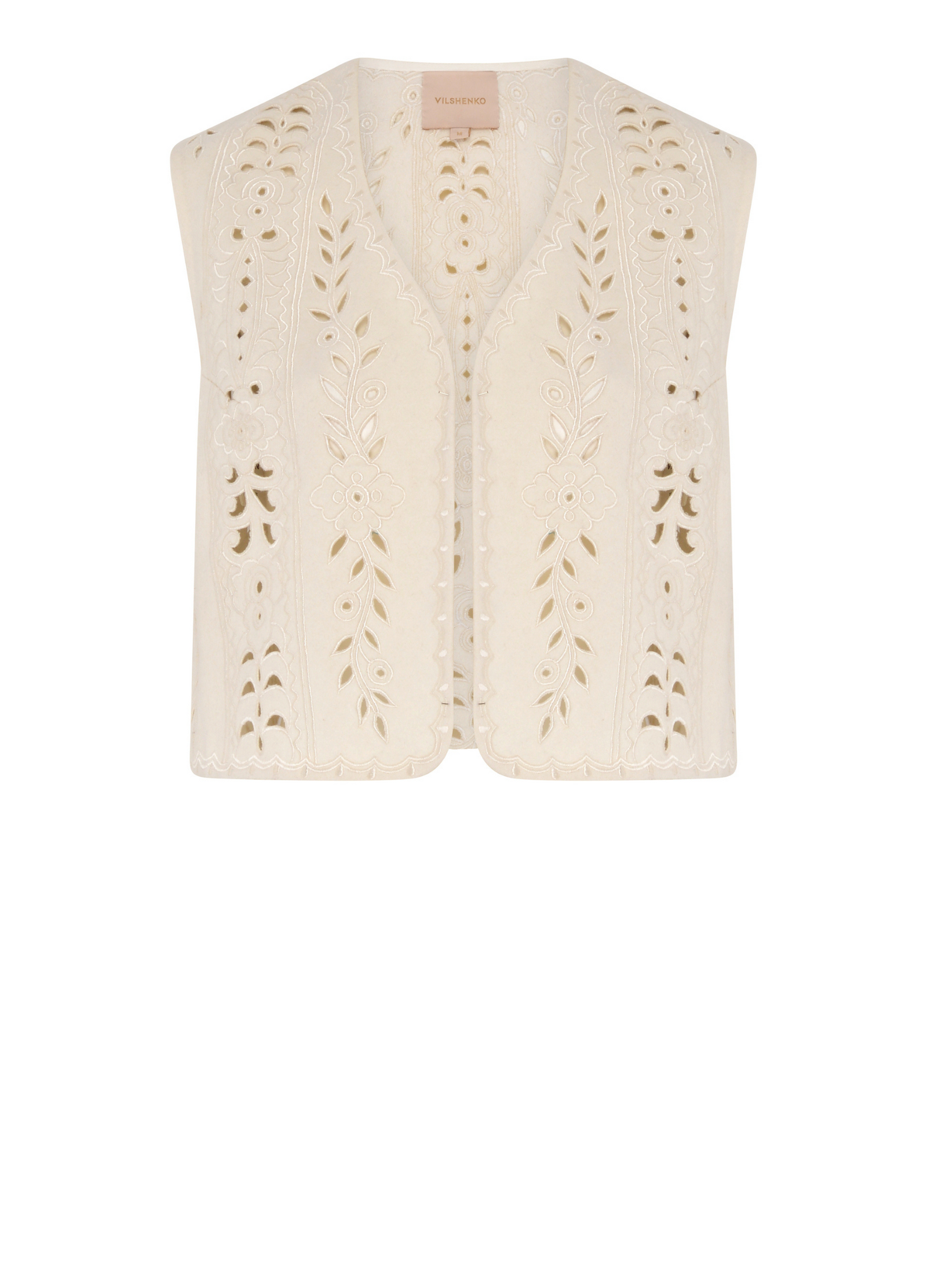 Lia Wool Waistcoat - Ivory