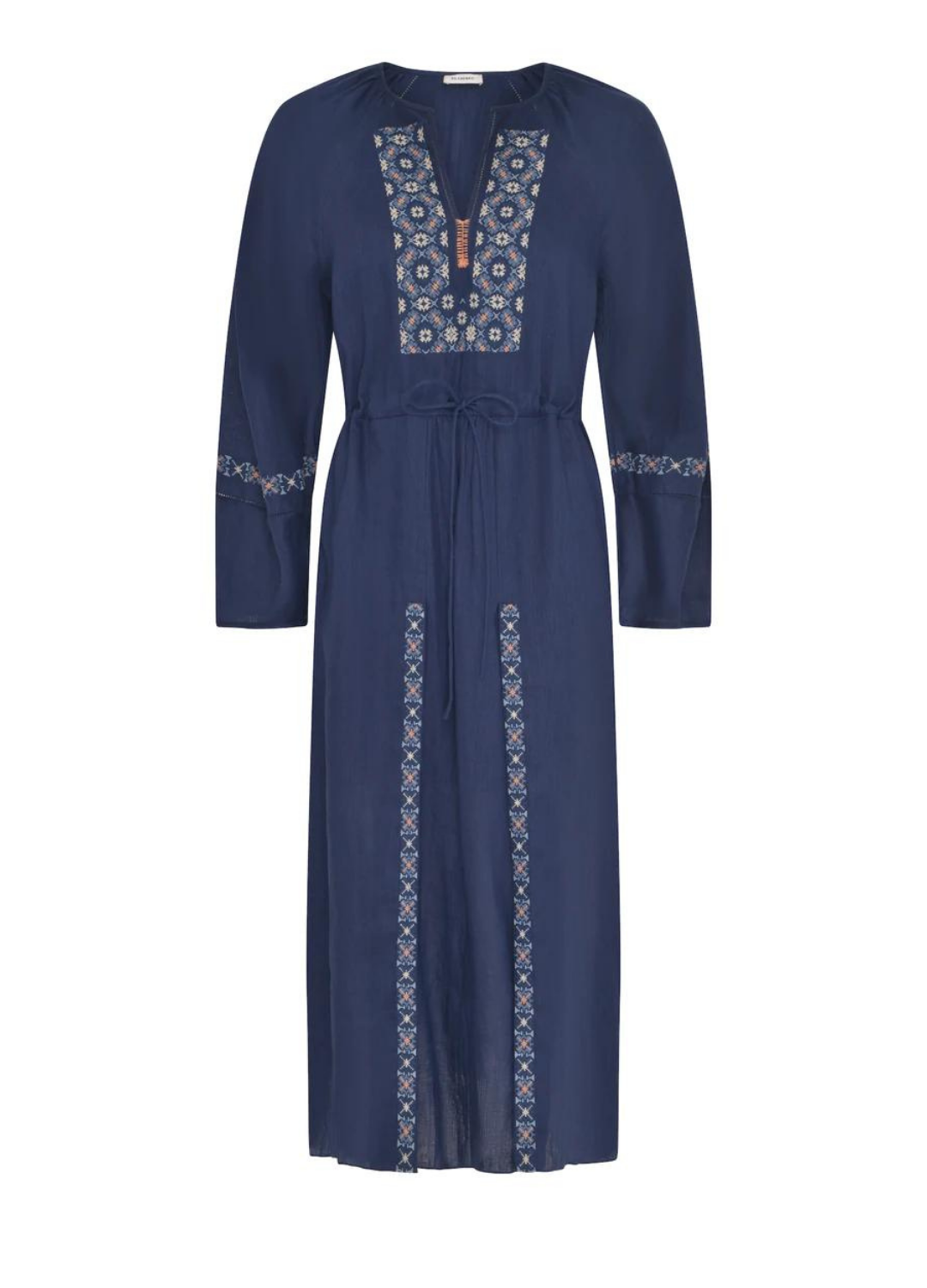 Zinia Linen Dress Blue