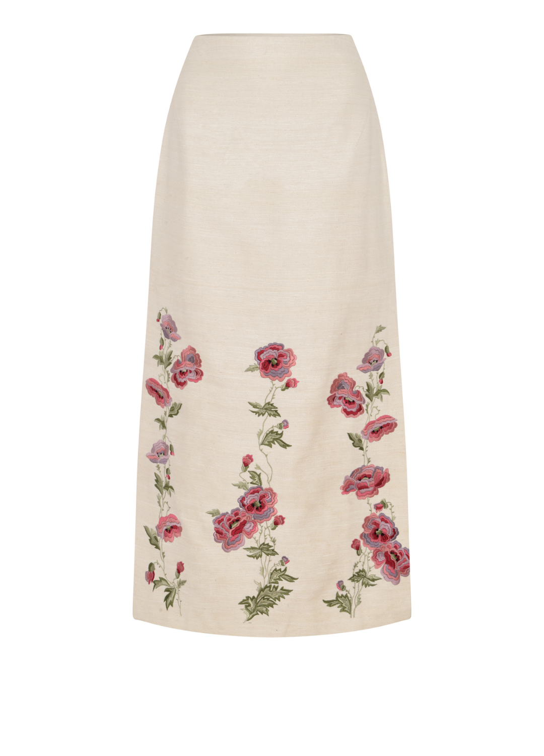 Chrissi Silk Midi Skirt