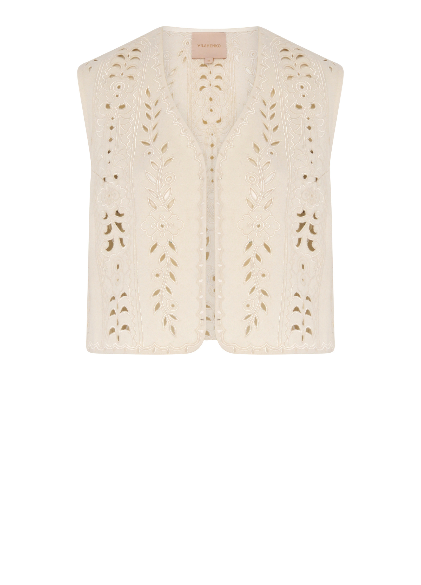 Lia Wool Waistcoat - Ivory