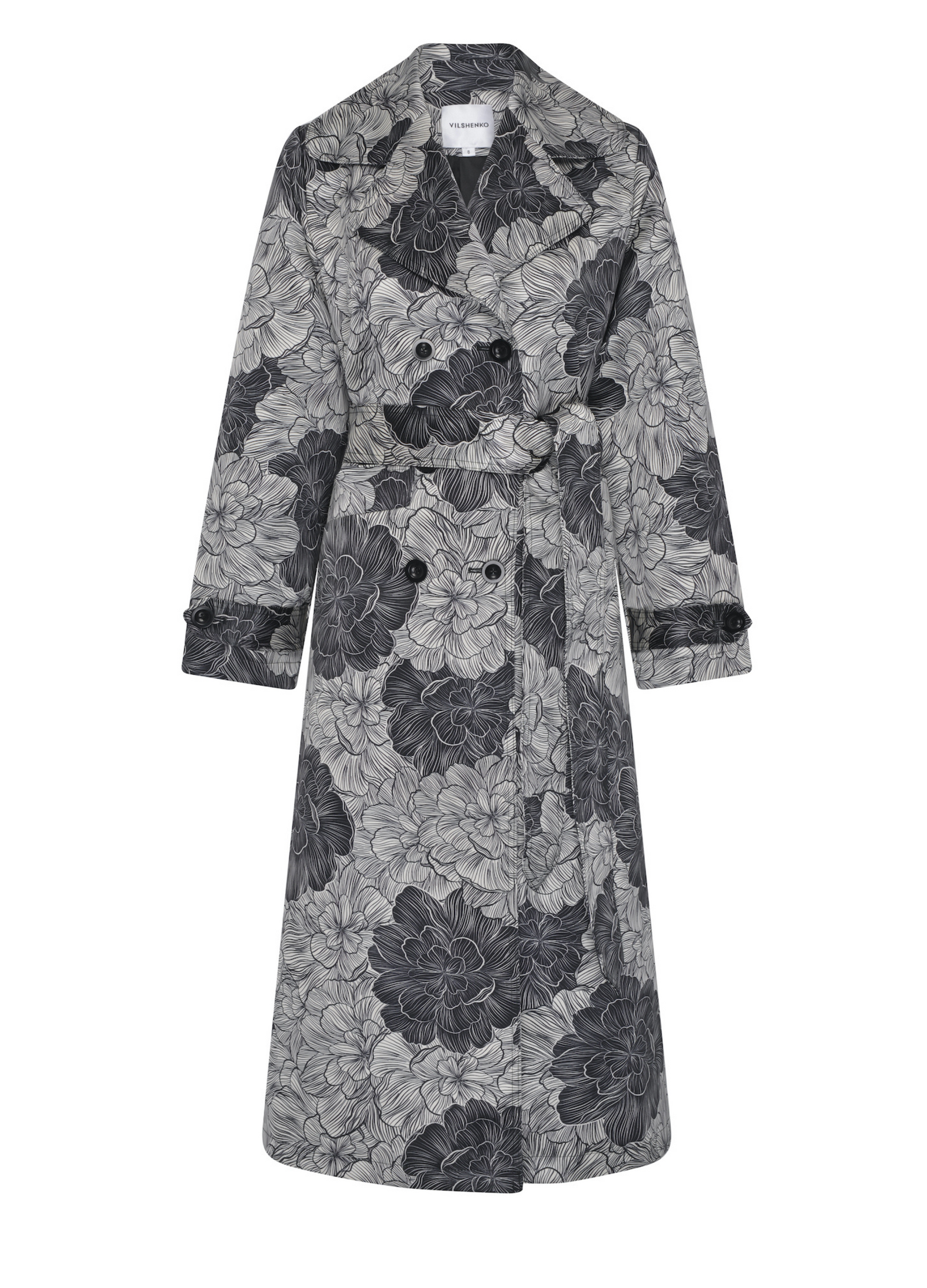 Harper Satin Trench Coat