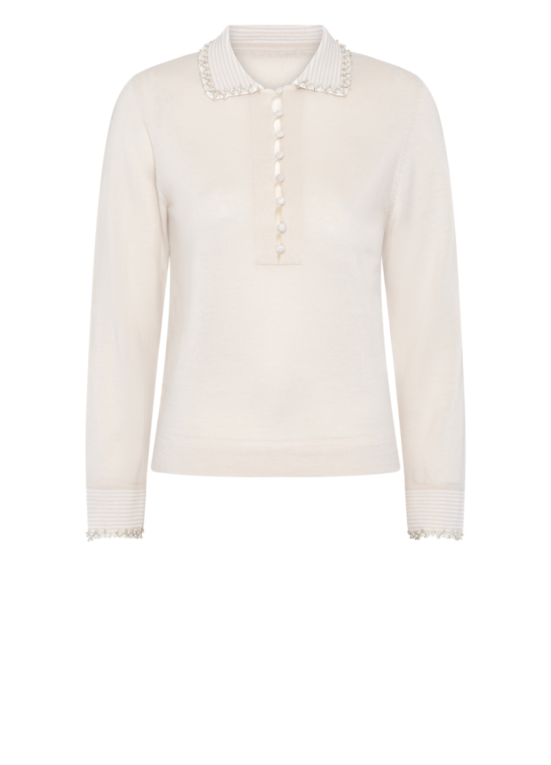 Grace Wool Cashmere Jumper - Ivory