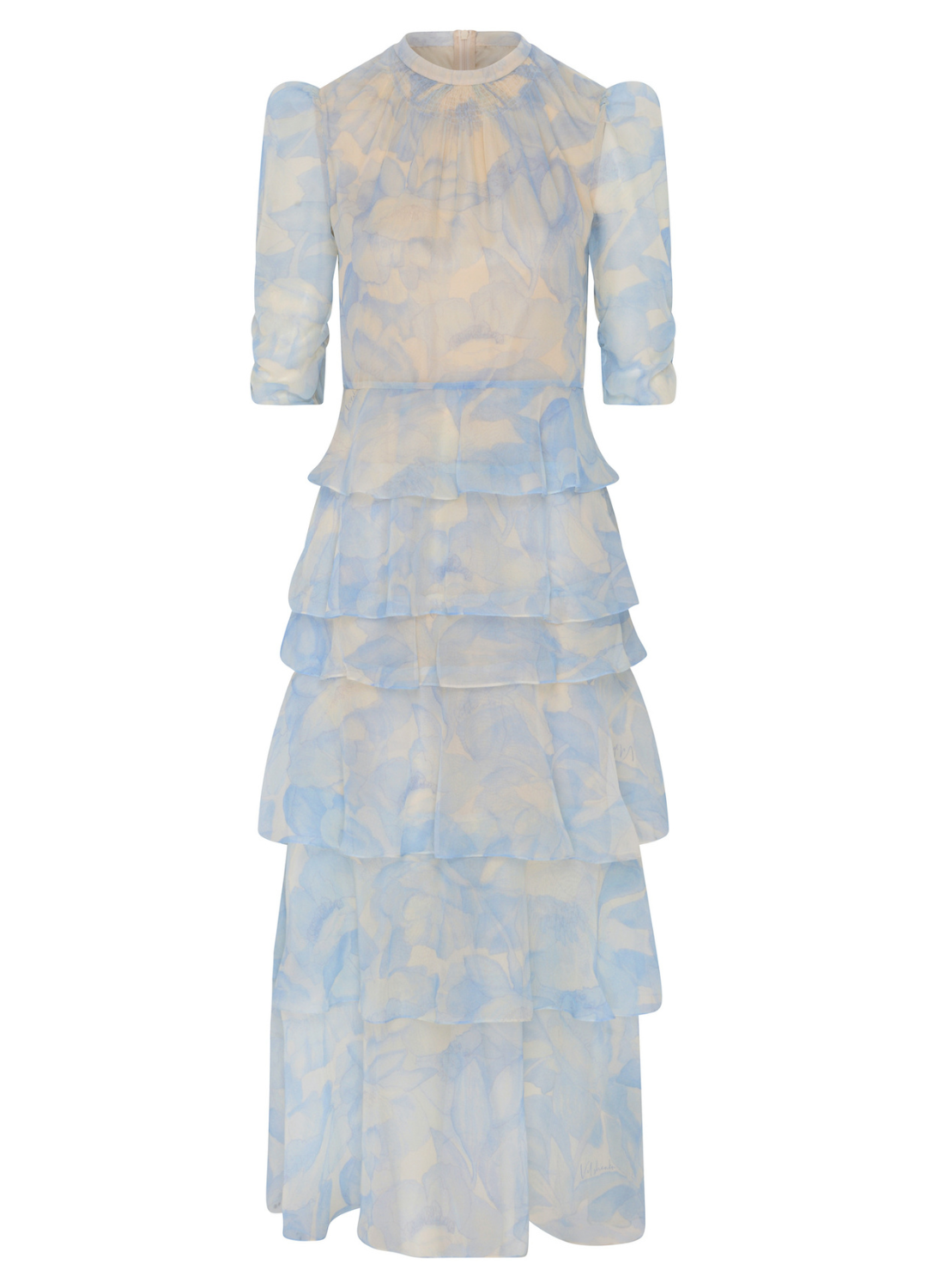 Hania Silk Dress - Powder Blue