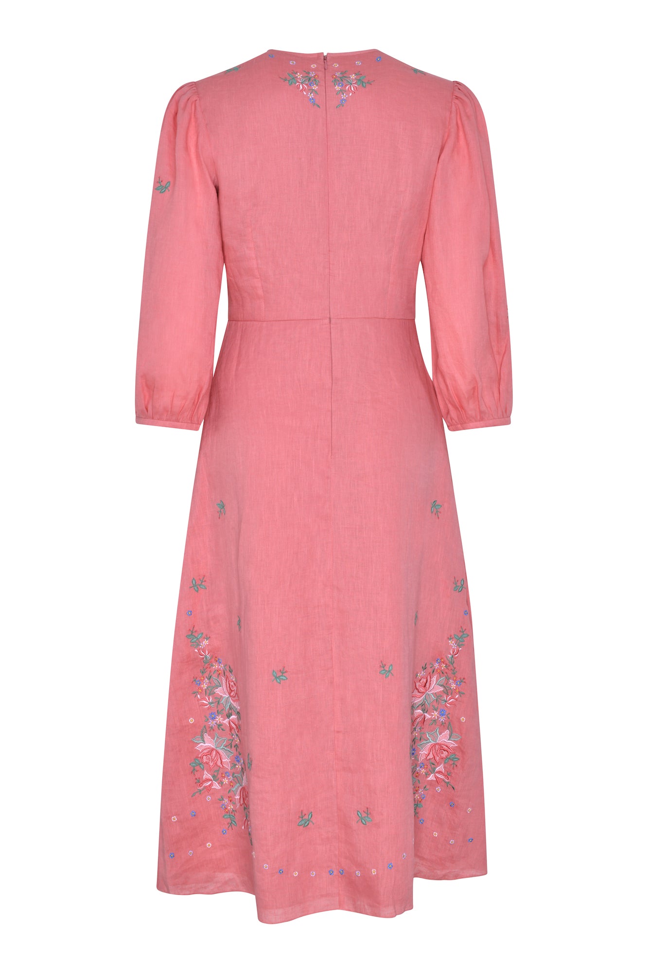 Vega Linen Dress - Pink