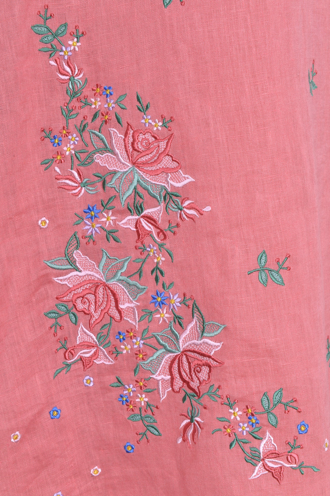 Vega Linen Dress - Pink